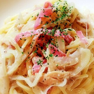 カフェの味☆やみつきツナクリームパスタ